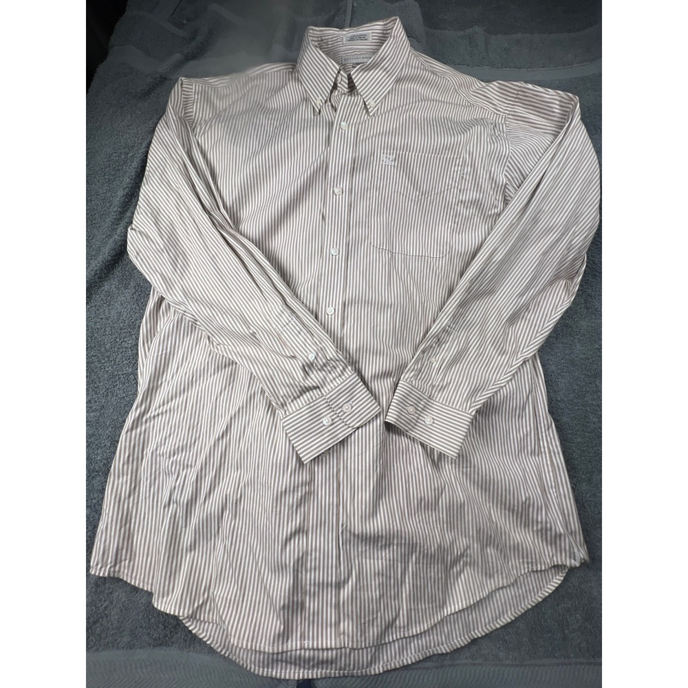Cutter and Buck Mens Striped Button Down‎ Long Sleeve Dress XXL TTG Cotton Blend